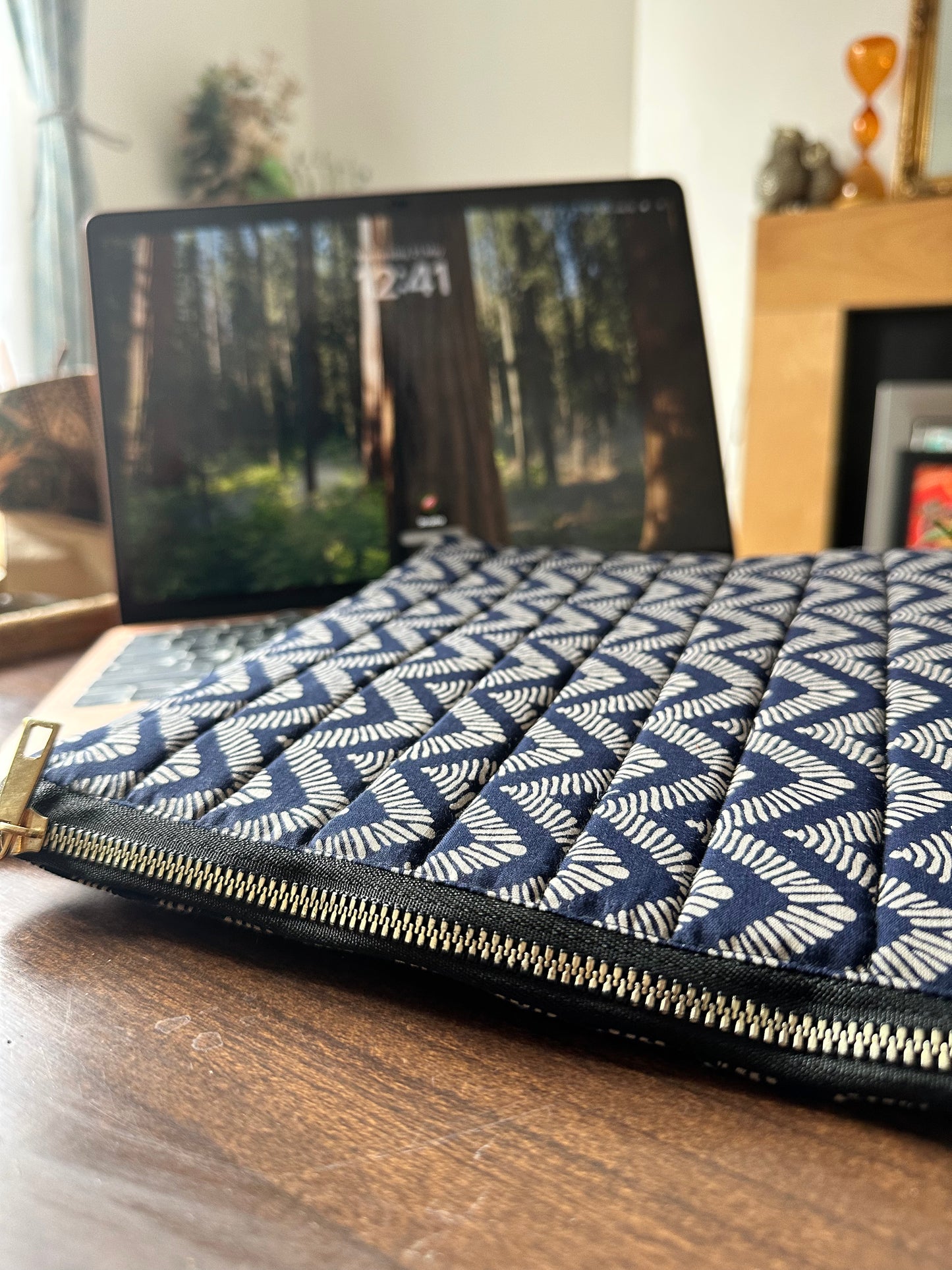 Raw Ripple Handmade Zipper Waterproof Laptop Sleeve