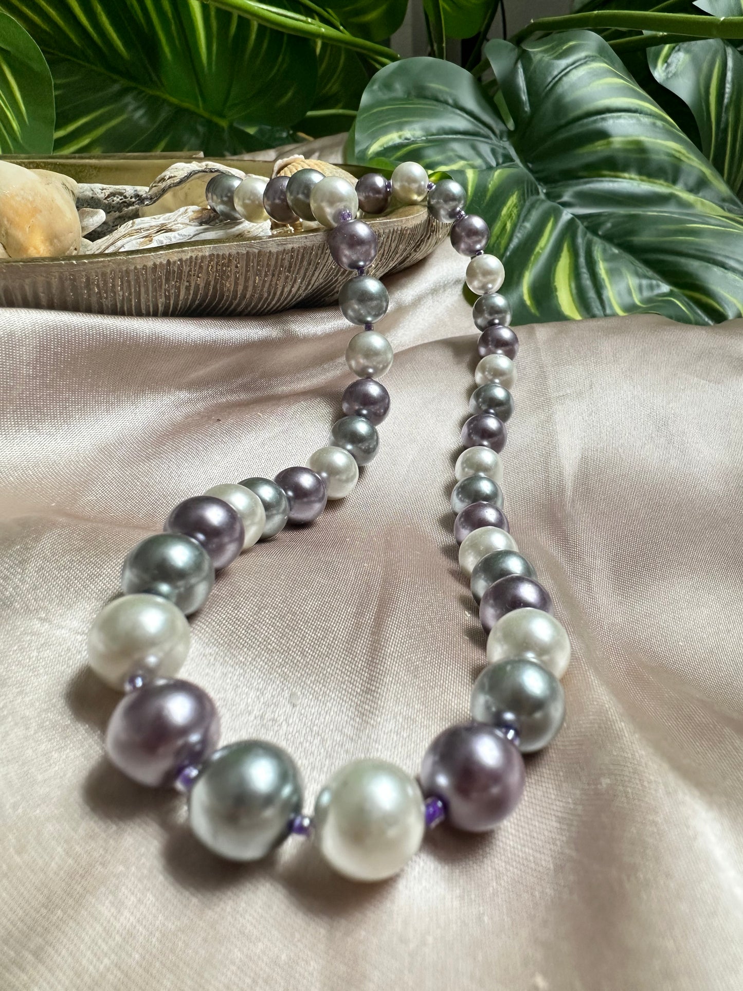 Victorian Twilight Pearl Necklace