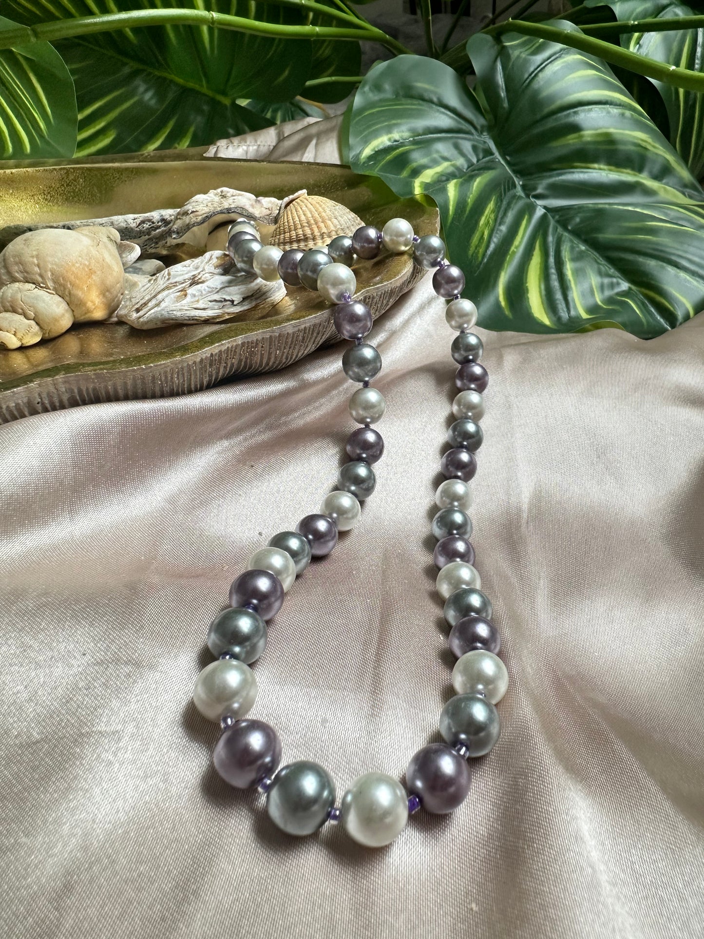 Victorian Twilight Pearl Necklace