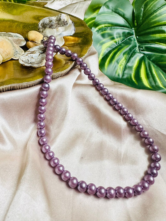 Lavender Love Beaded Necklace