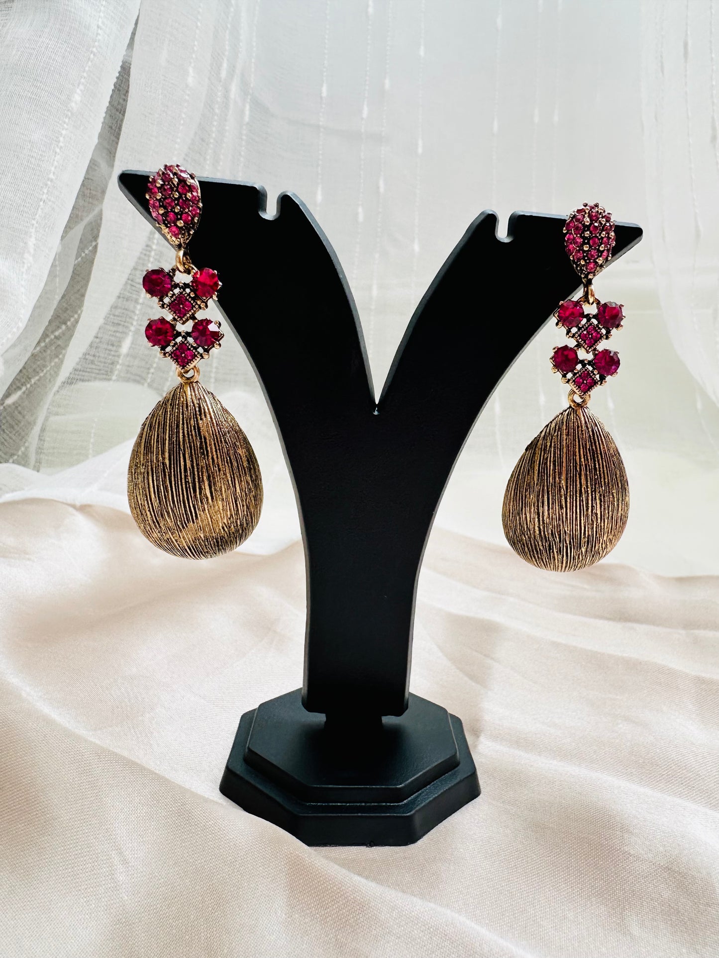 Rasira Dangler Earrings with Stones