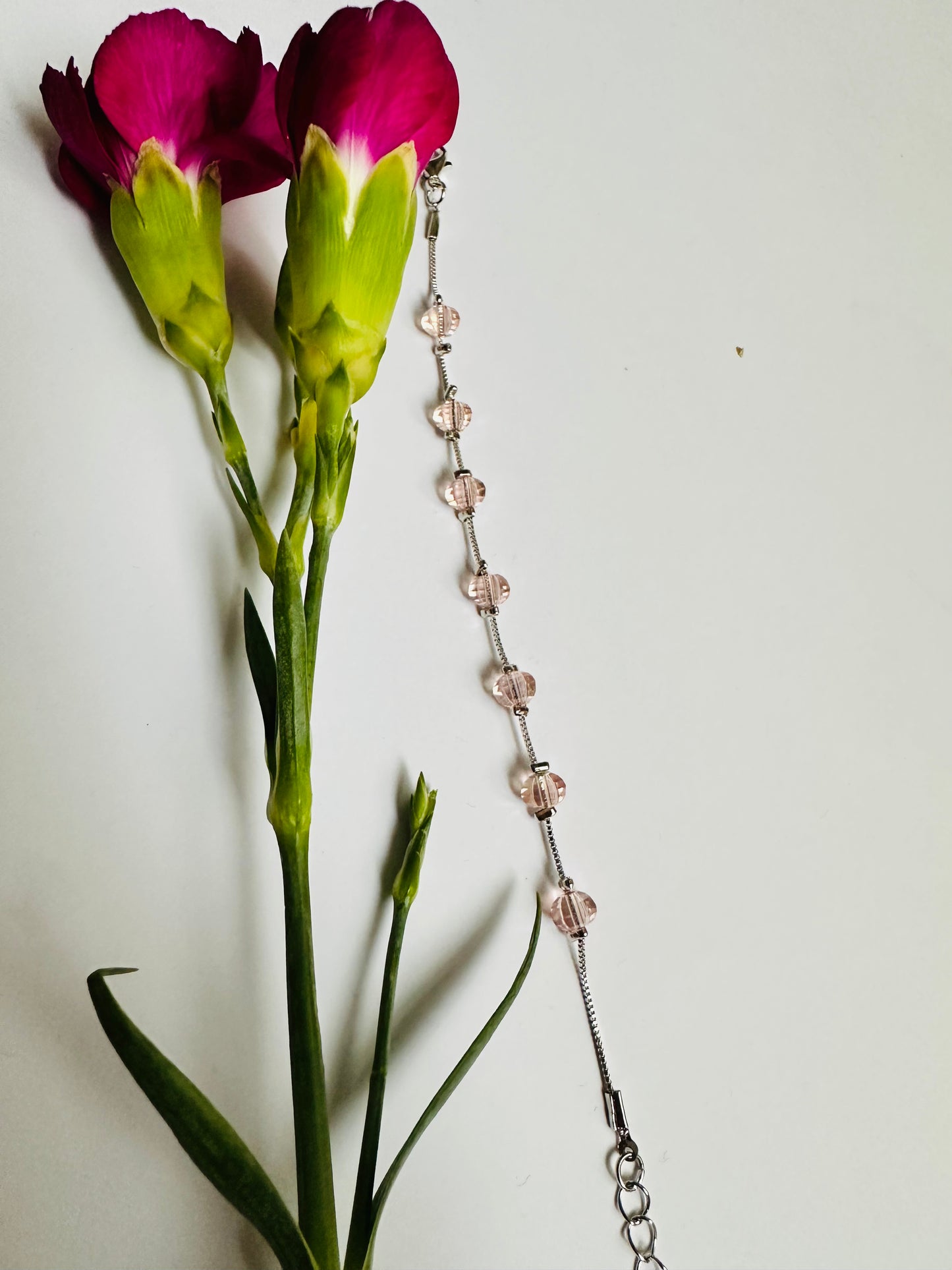 Rosé Bead on Chain