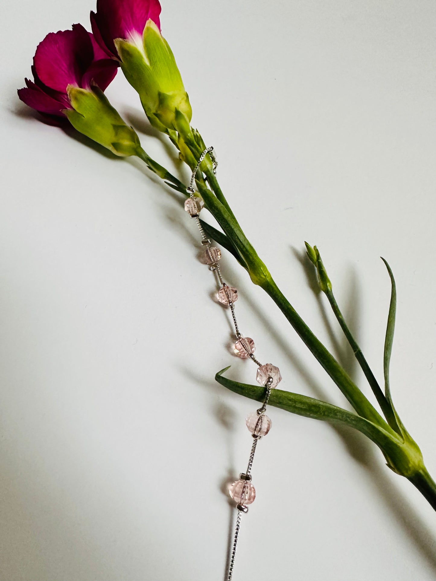 Rosé Bead on Chain