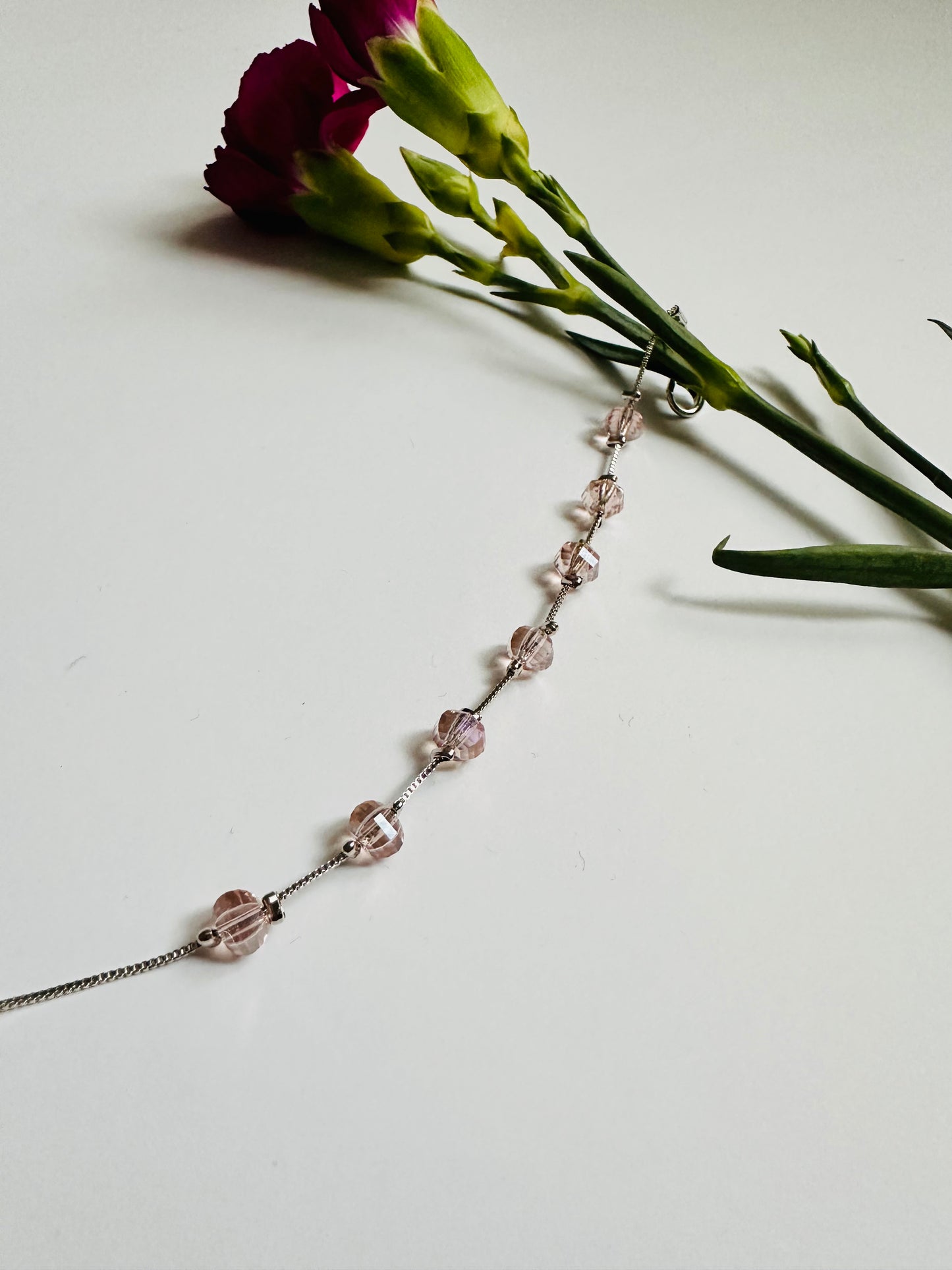 Rosé Bead on Chain