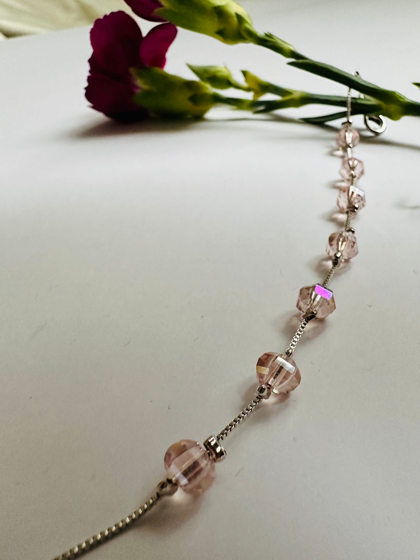 Rosé Bead on Chain