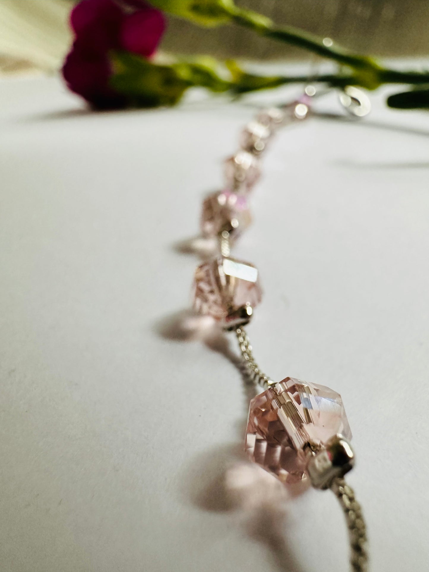 Rosé Bead on Chain