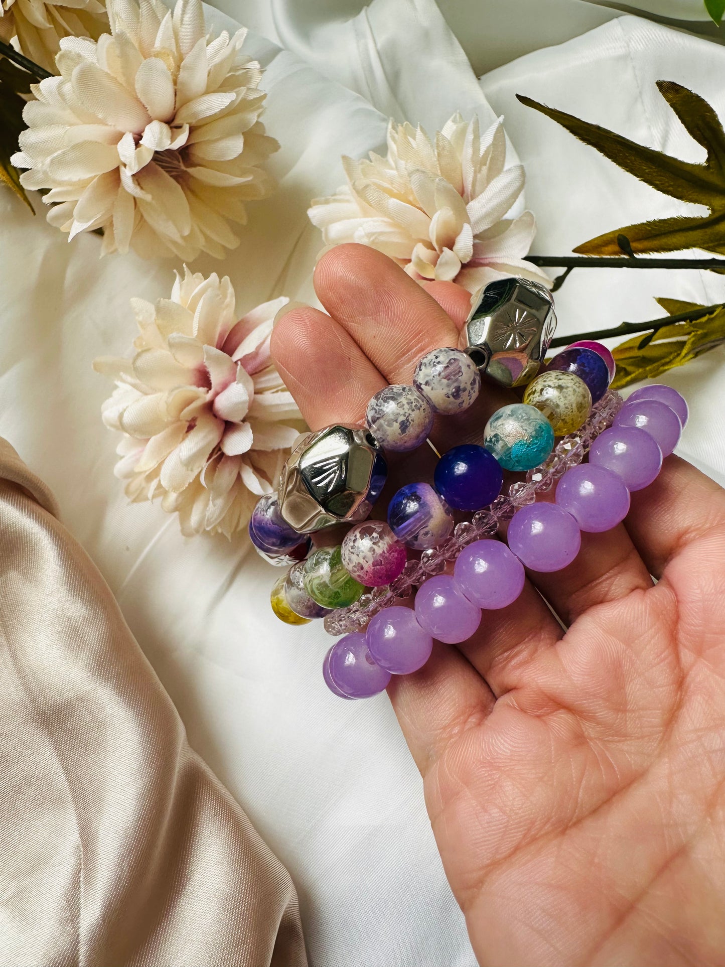 Enchanted Orchid Bracelet Set of 4