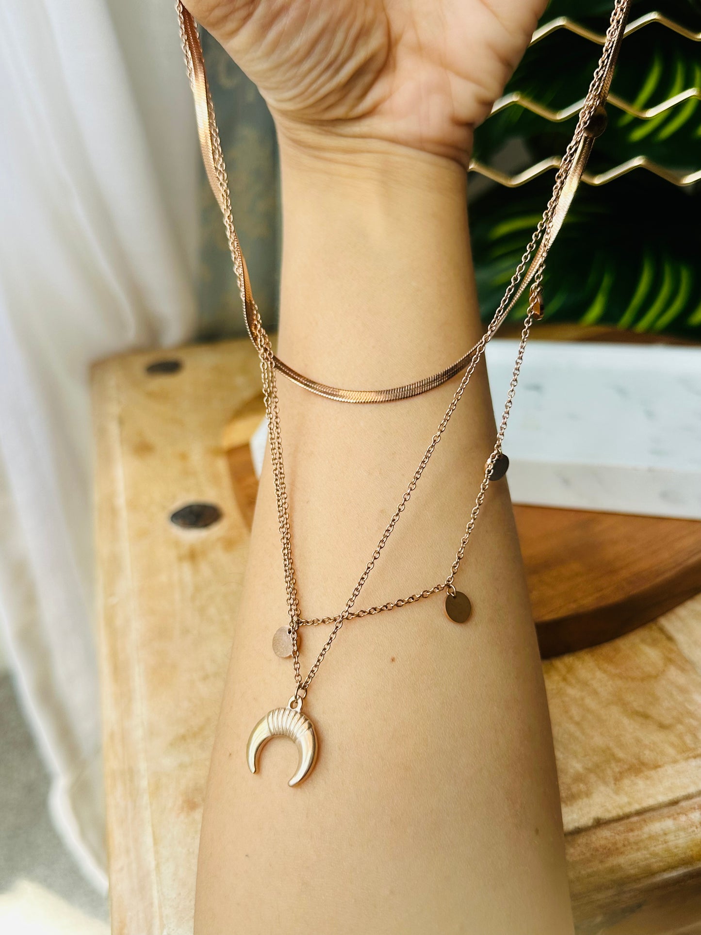 Lunar Layered Necklace