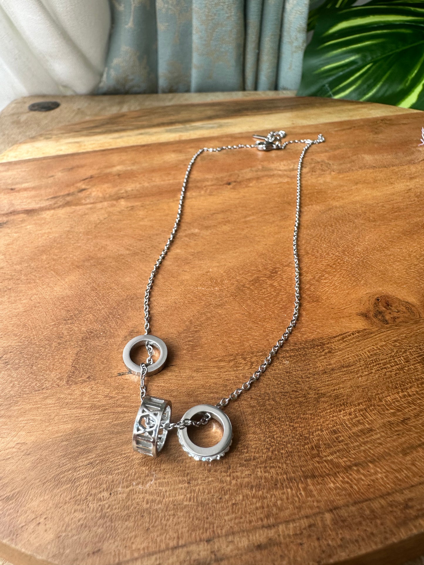 Triple Hoop Silver Elegance Necklace