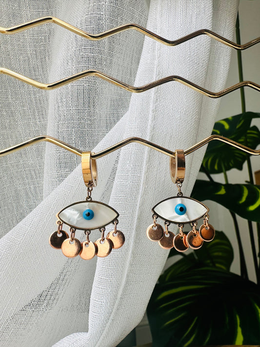 Evil Eye Drop Earrings