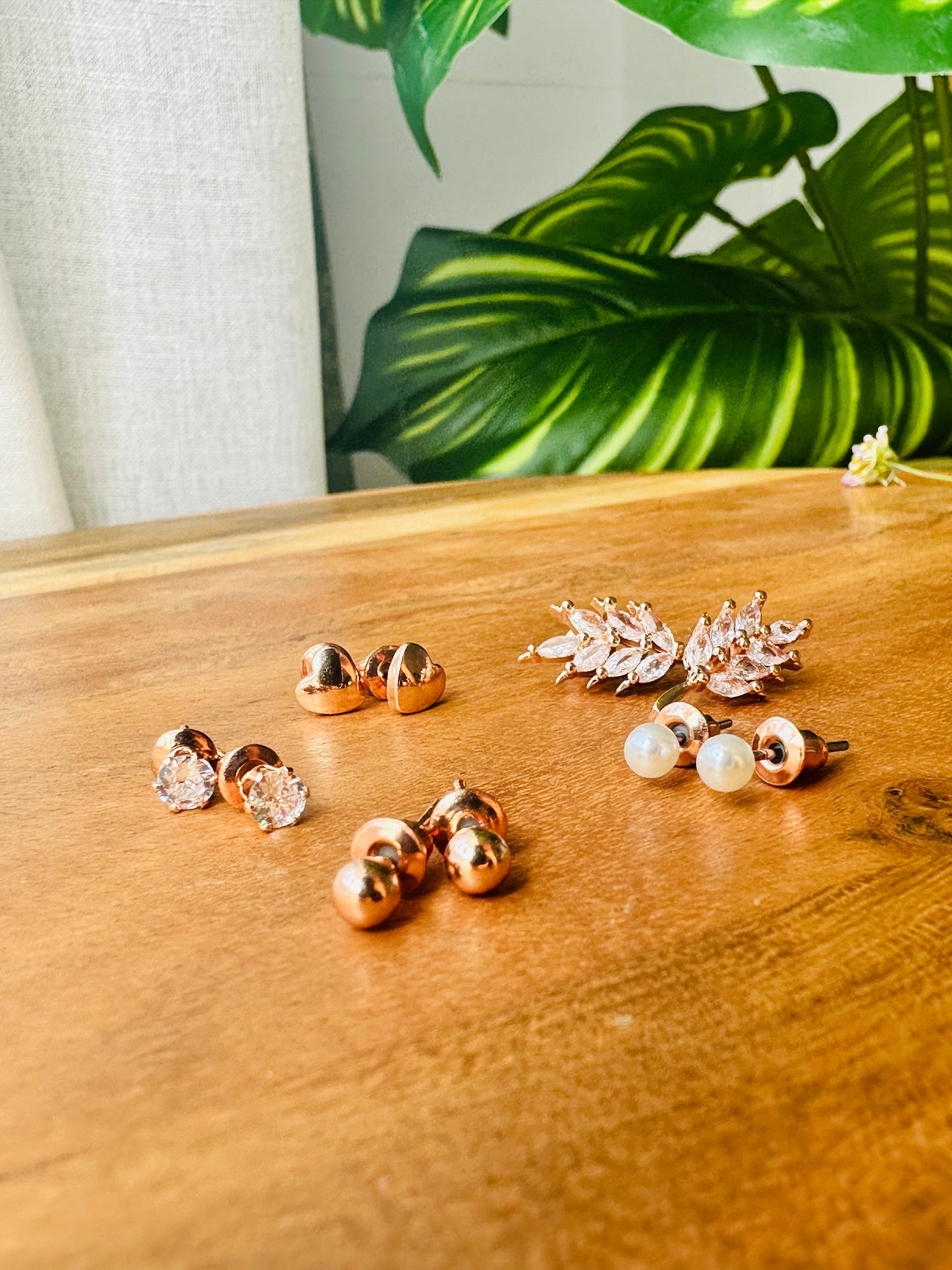 Eclectic Elegance Stud Earrings set of 5