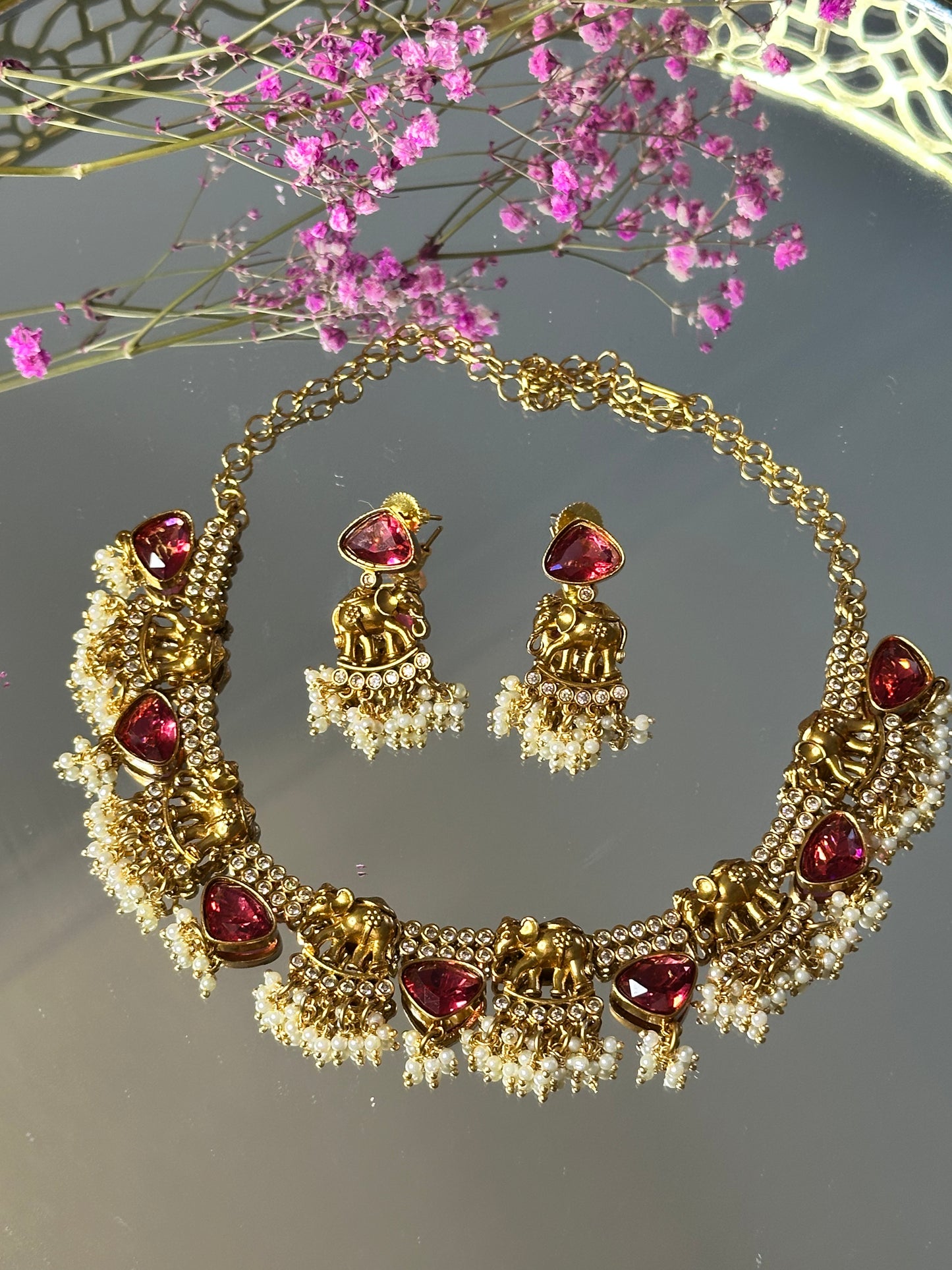 Gajraj Necklace Set