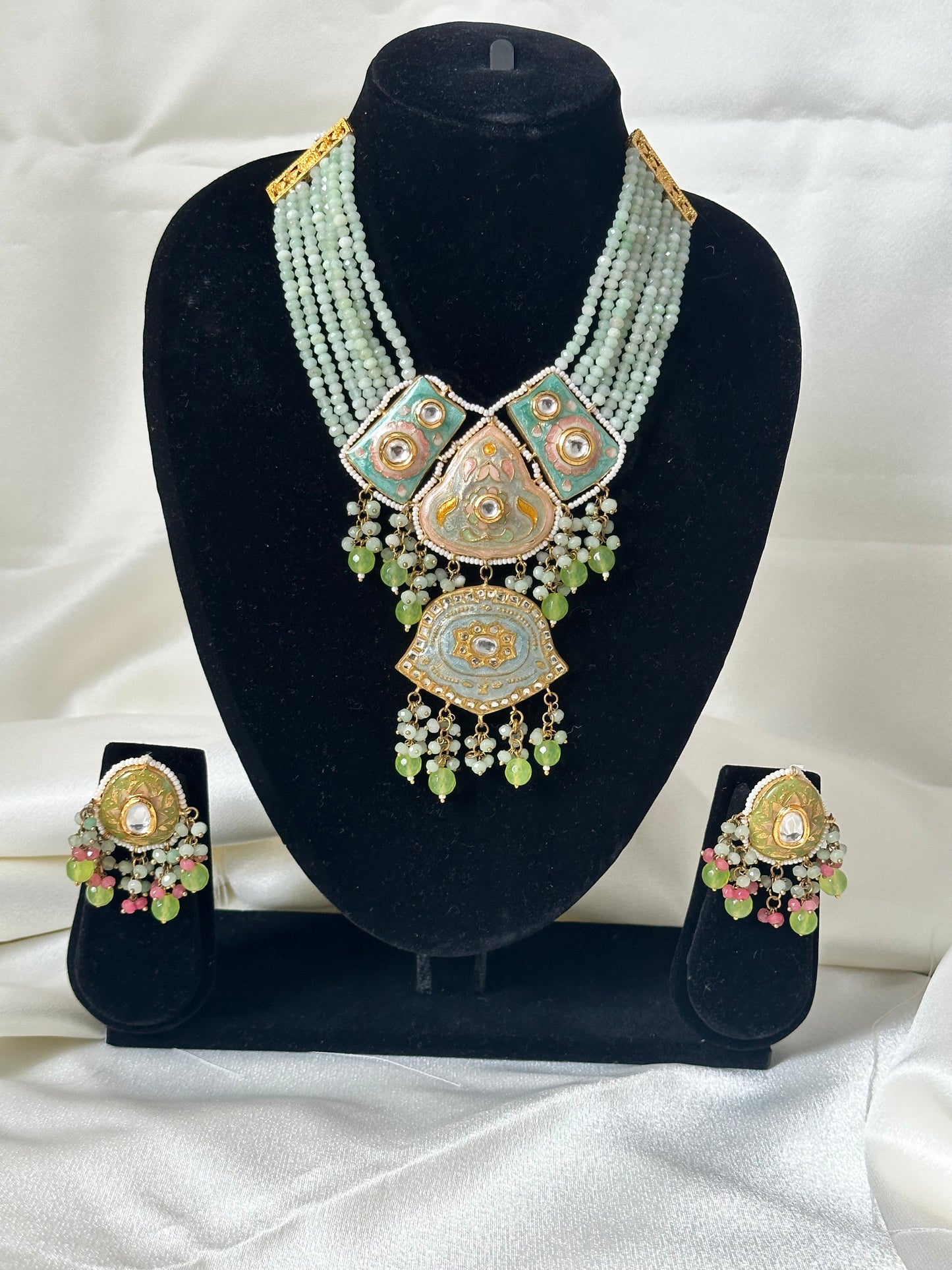 Garden of Elegance Jadau Kundan Meenakari Set