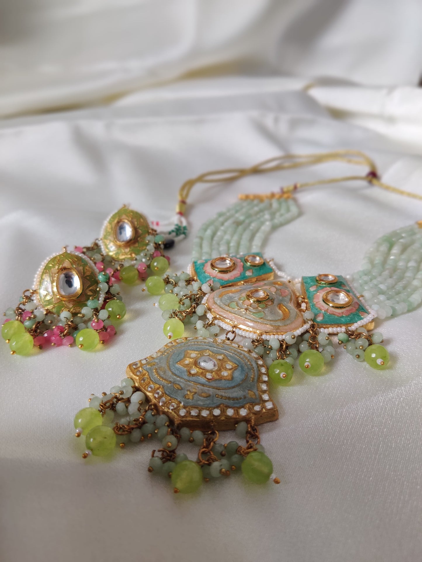 Garden of Elegance Jadau Kundan Meenakari Set