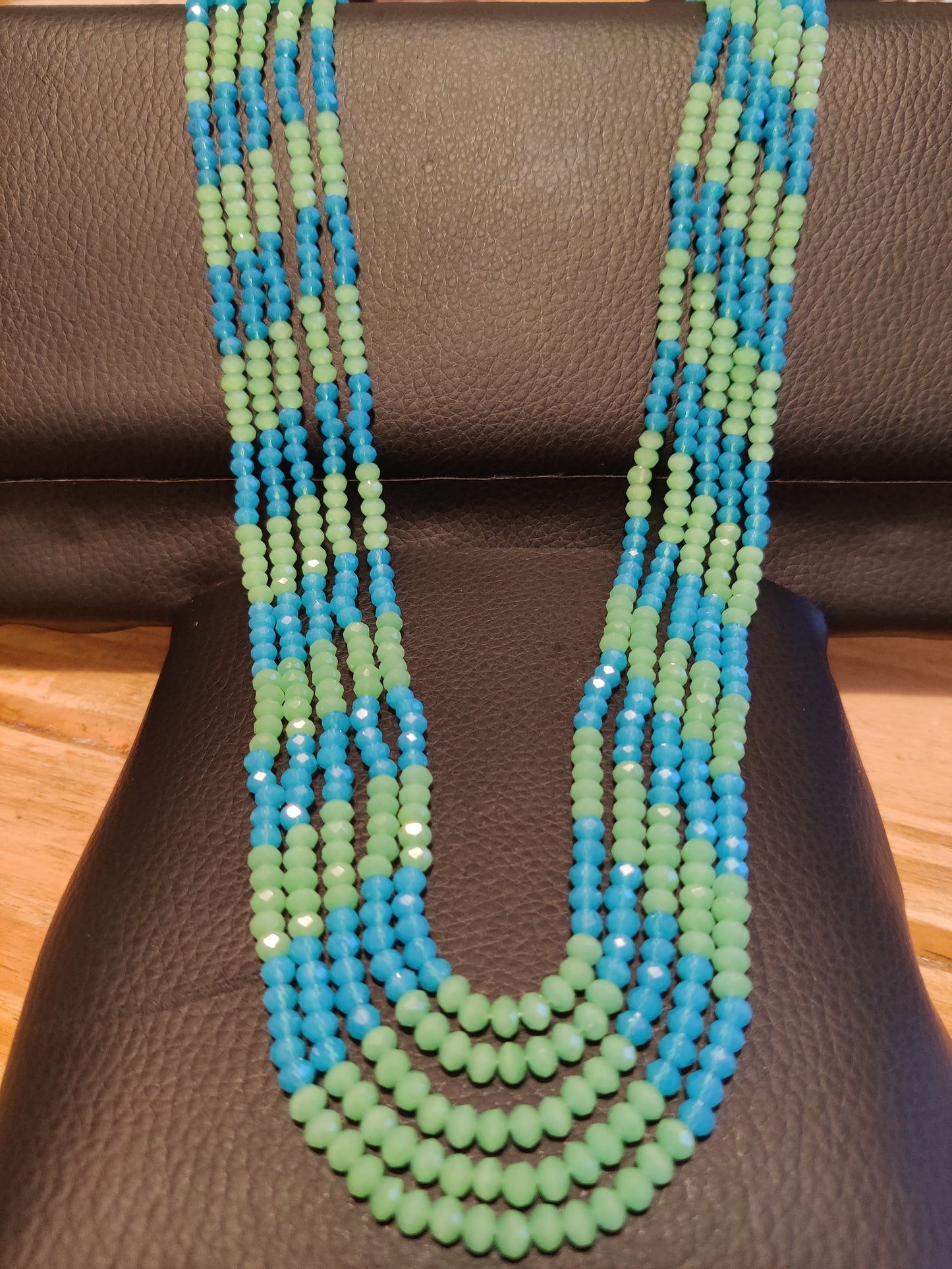 Coral Cascade Layered Beaded Necklace