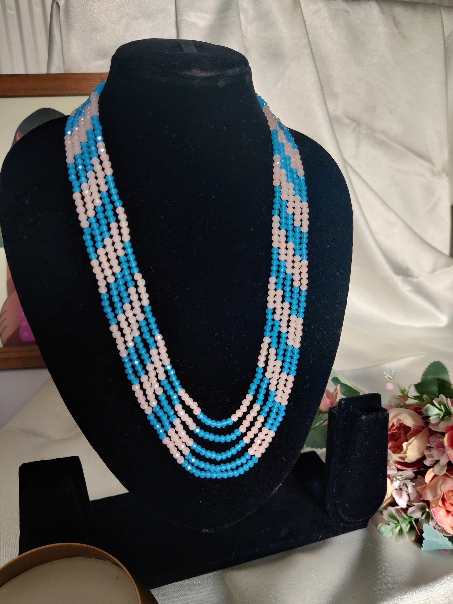 Polar Prism Layered Beaded Necklace