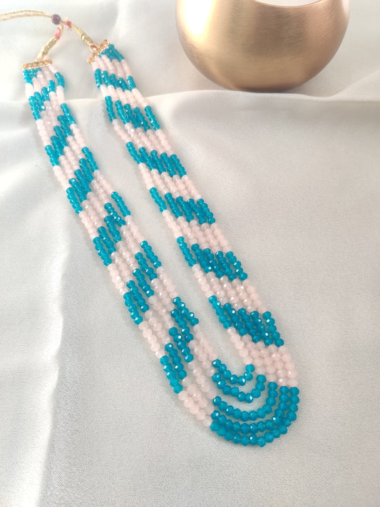 Polar Prism Layered Beaded Necklace