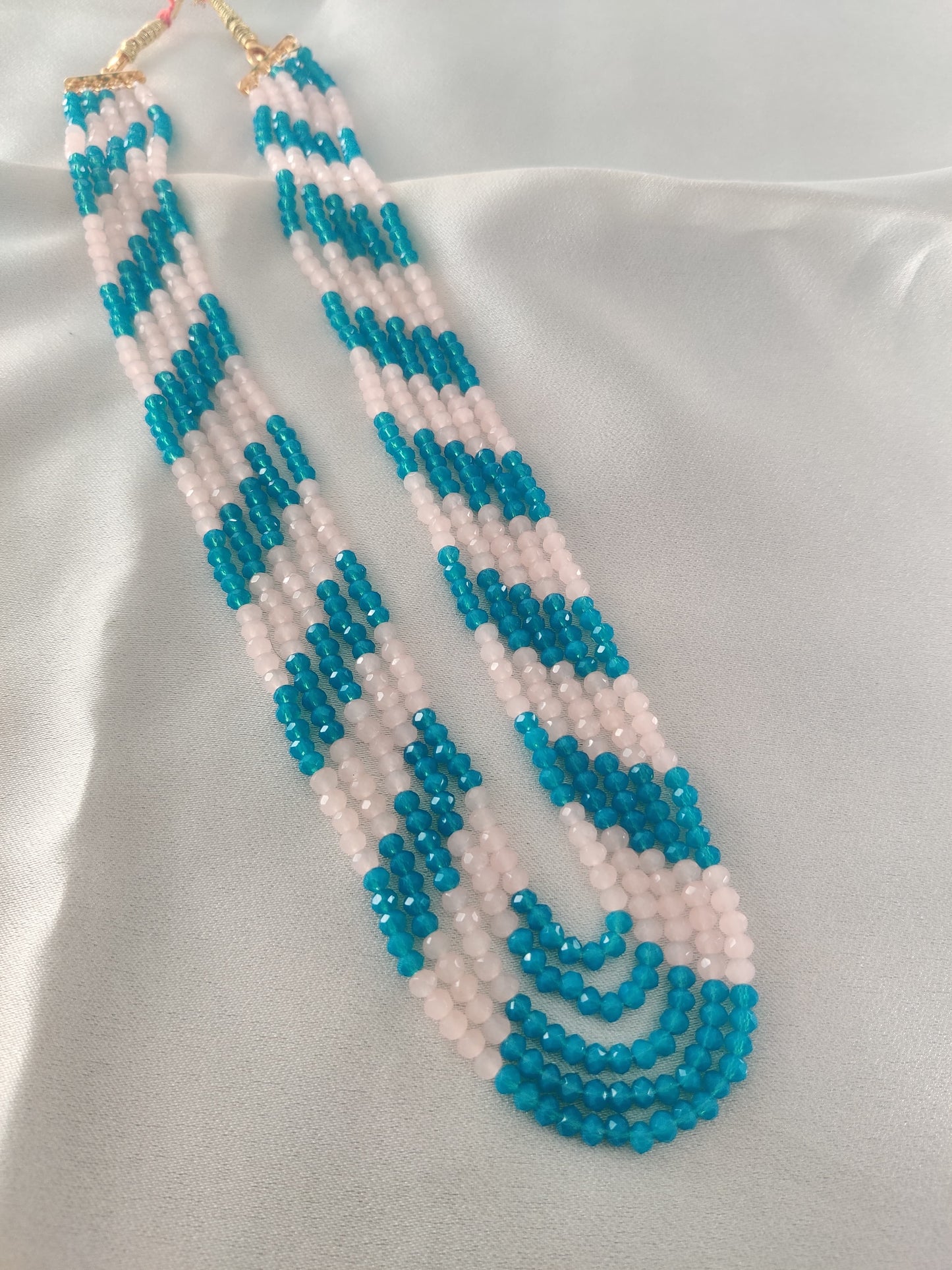 Polar Prism Layered Beaded Necklace