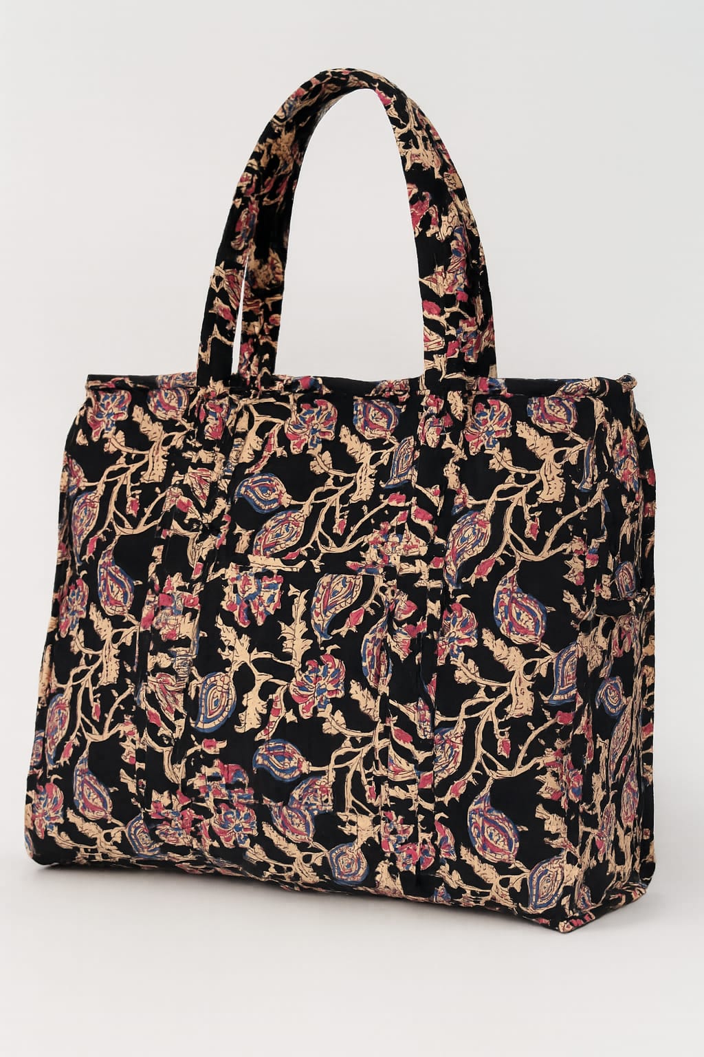 Liana Handmade Zipper Shoulder Bag with Bottle Holder Pocket
